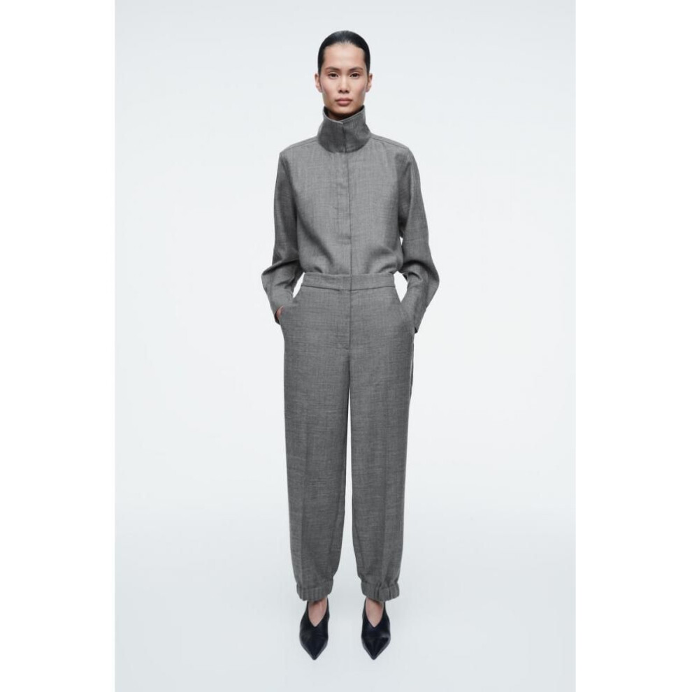 (grey melange/32) Cos Japan Stretch Wool Flannel Pants