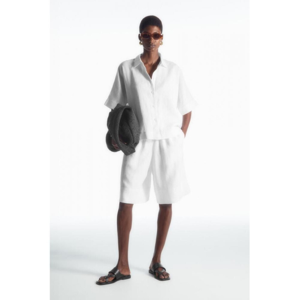 (white/36) Cos Japan Linen Elastic Shorts