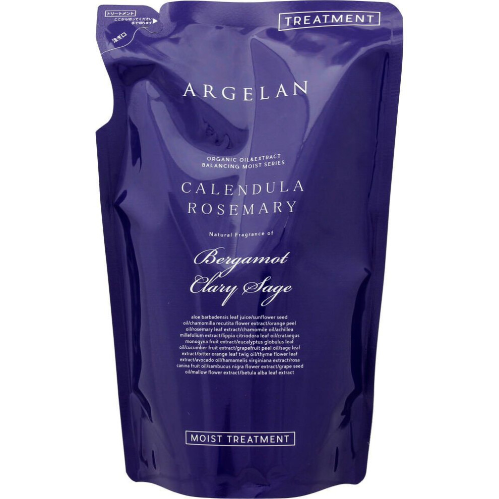 Algeran  Argellan Organic Hand-Picked Calendula Moist Treatment Refill 400ml Refill Shampoo/conditioner (premium) After shampooing, lightly
