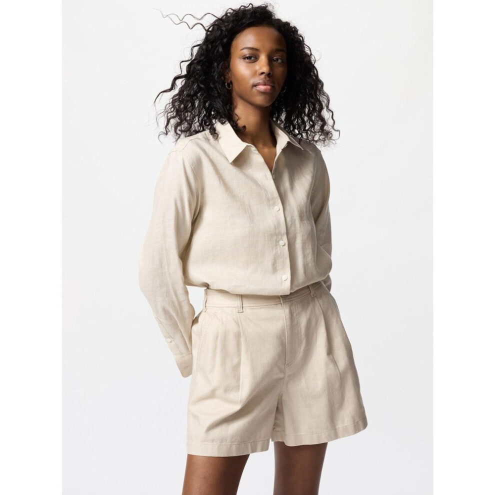 (31 BEIGE/3XL) Uniqlo Japan Linen Cotton Shorts