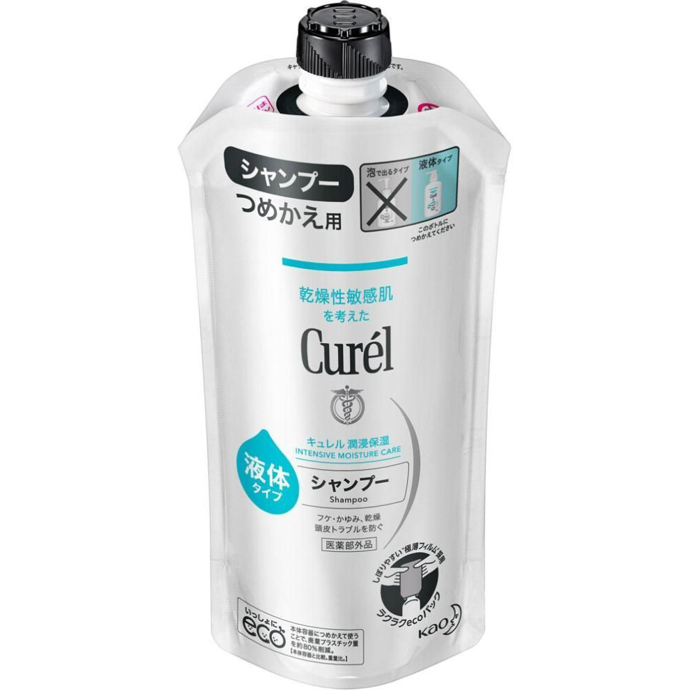 KAO Curel Shampoo Refill 340ml (Quasi drug) Body Care Curel Rinse thoroughly after each use. Body Care