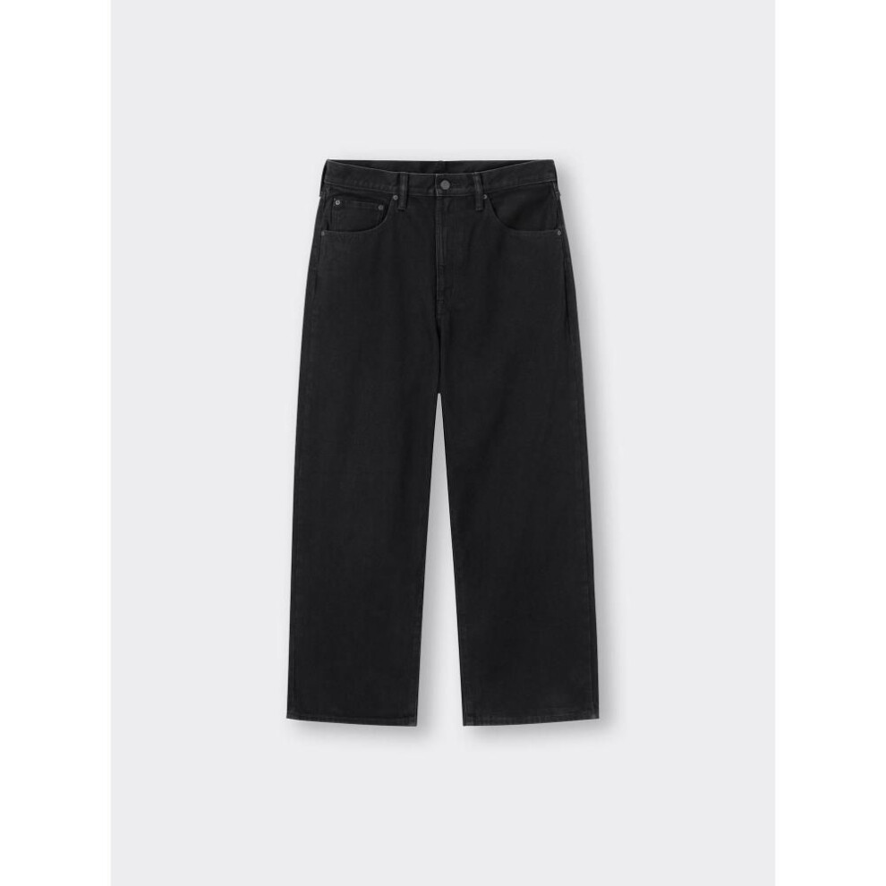 (09 BLACK/33inch) Gu By Uniqlo Baggy Jeans+os  Us Specification