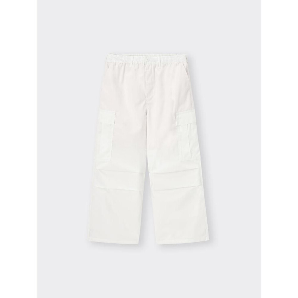 (09 BLACK/XS) Gu By Uniqlo Super Wide Cargo Pants+os  Us Specification
