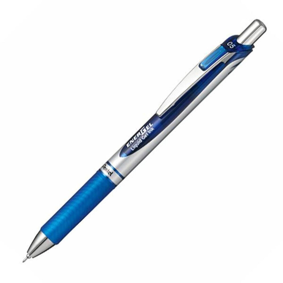 (Blue) Pentel Knock Type Energy Gel
