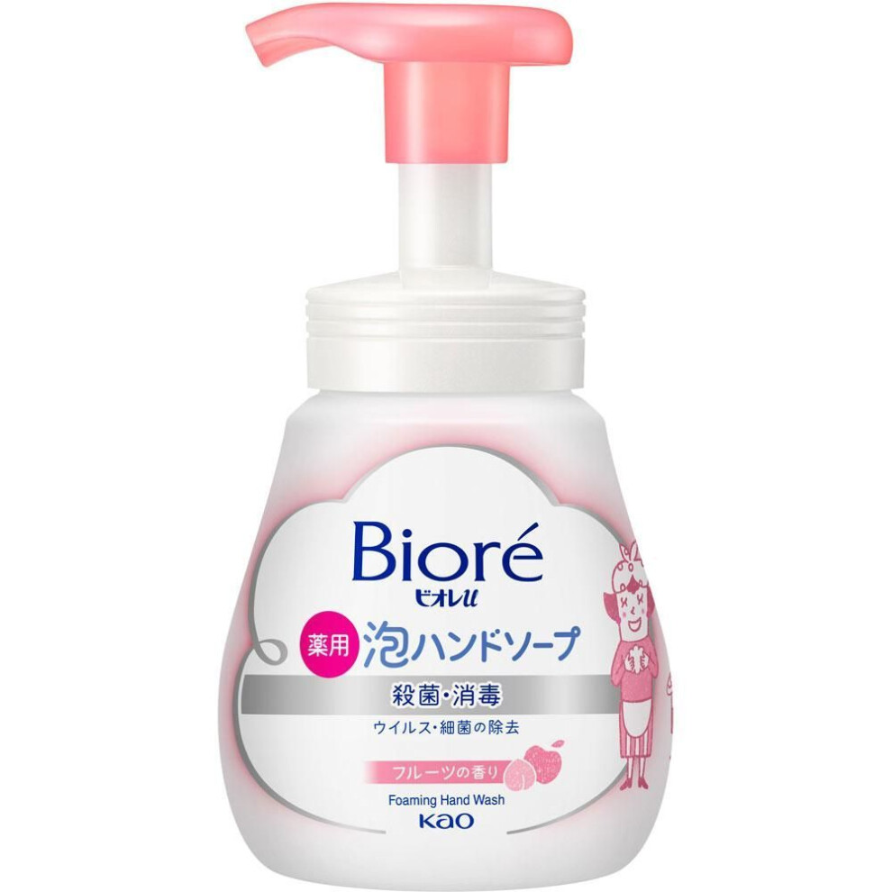 KAO Biore u Foam hand soap, fruit fragrance, pump 240mL (Quasi-drug) Biore U Foam Press the pump and the foam will come out. Take an appropriate amoun