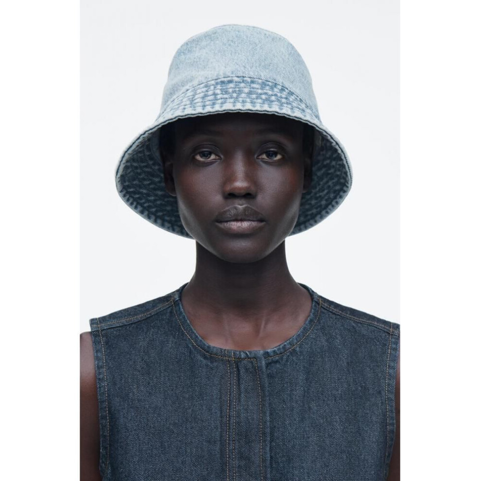(light blue/M/L) Cos Japan Denim Bucket Hat