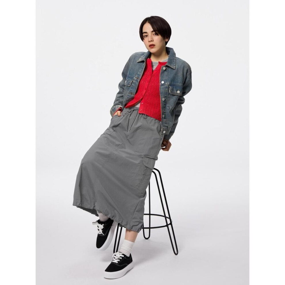 (10 PINK/3XL) Gu By Uniqlo Cargo Trash Skirt+x