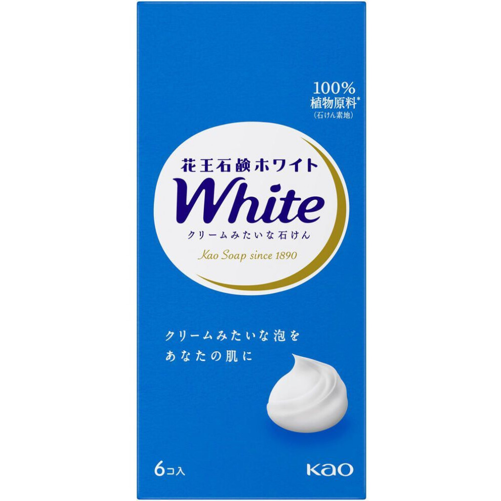 Kao Soap White Soap white, regular size, 6 packs, 510g General Purpose Soap Please lather well before use. General Purpose Soap