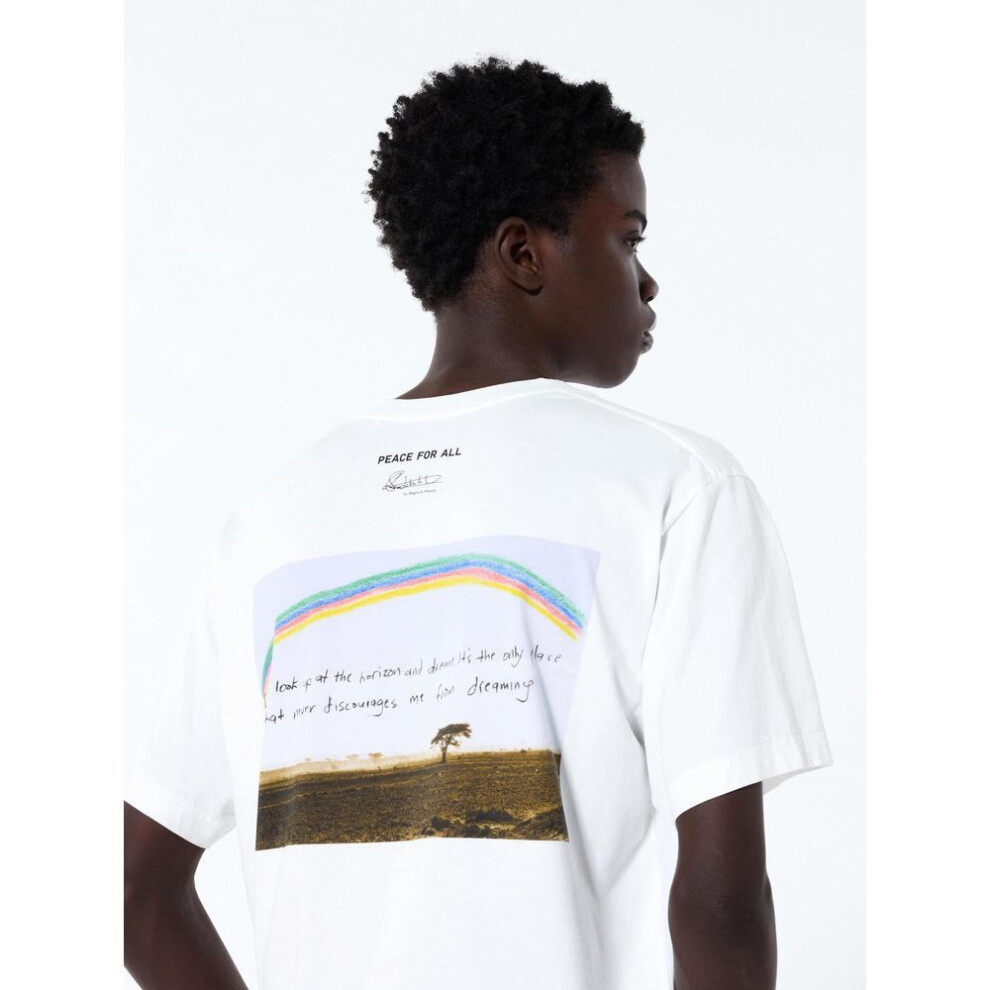 (00 WHITE/S) Uniqlo Japan Peace For All T Shirt  Lindogshe Sobekwa  Magnum Photo