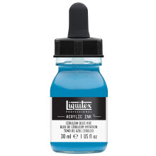 Liquitex Professional Acryltinte, 1 oz (30 ml) Glas, Cerulean Blue Farbton