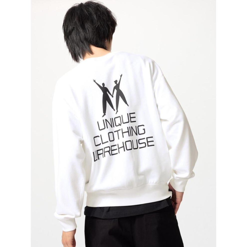(00 WHITE/M) Uniqlo Japan Uniqlo Logo Sweatshirt