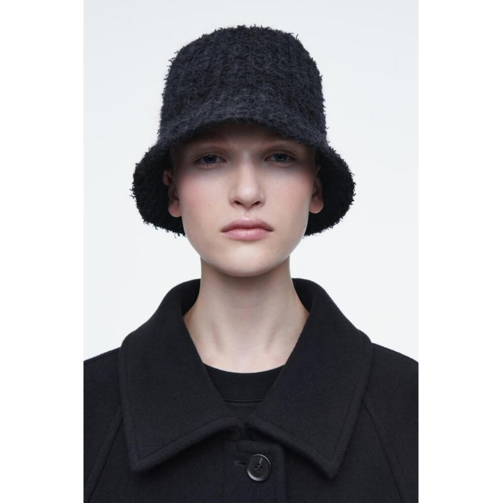 (Indigo/XS/S) Cos Japan Textured Bucket Hat