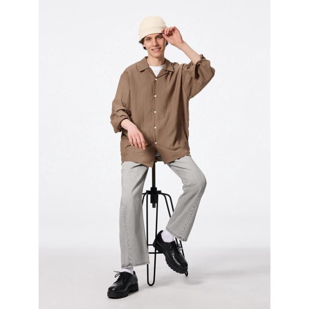 (02 LIGHT GRAY/28inch) Gu By Uniqlo Twist Seam Jeans Nt+e