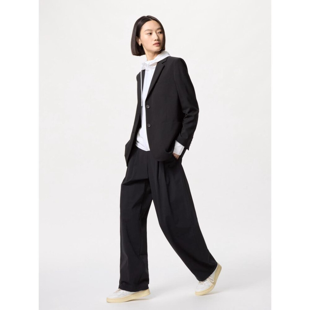 (09 BLACK/XXL) Uniqlo Japan Ultra Stretch Active Wide Pants Long Length