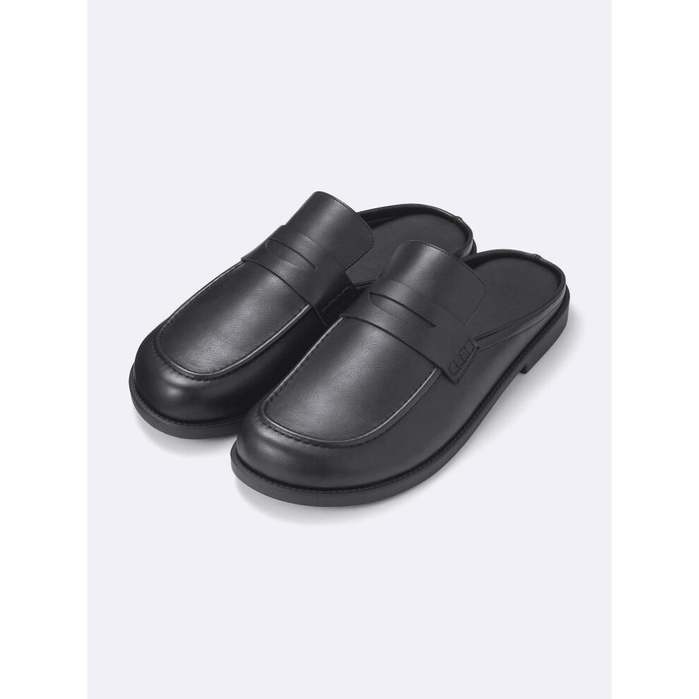 (09 BLACK/29.0cm) Gu By Uniqlo Loafers Flat Slippers+e