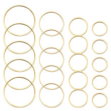 70pcs Aros de Bijuteria para Fazer Brincos em Diferentes Tamanhos