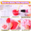 Kit de Squishy Taba Gel Líquido+Molde de Silicona de 3"+Flocking 3