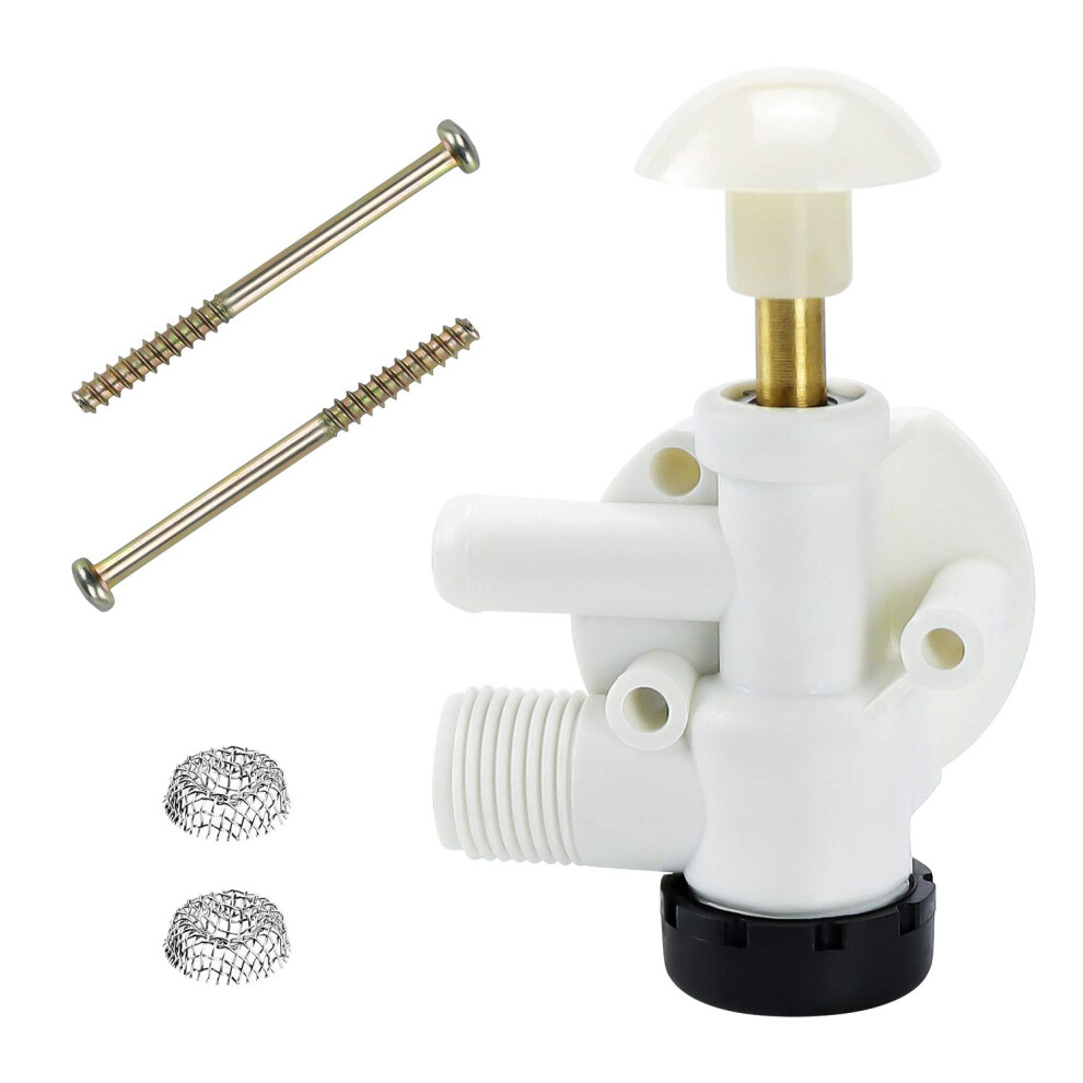 Funmit 385314349 Rv Water Valve Kit Replacement For Sealand & Vacuflush Pedal Flush Toilets Premium Performance In Prevention Of Leakage 757173335667
