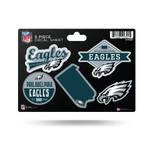 Rico Industries NFL Philadelphia Eagles 5-delig gestanst stickervel
