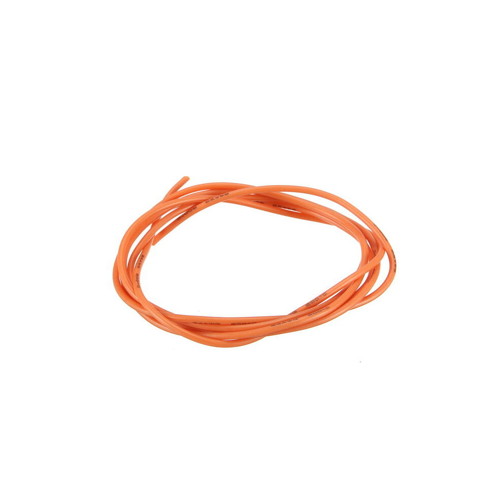 (10M) 24AWG Flexible Silicone Wire Cable Soft High Temperature Tinned Copper Orange 1/3/5/10M