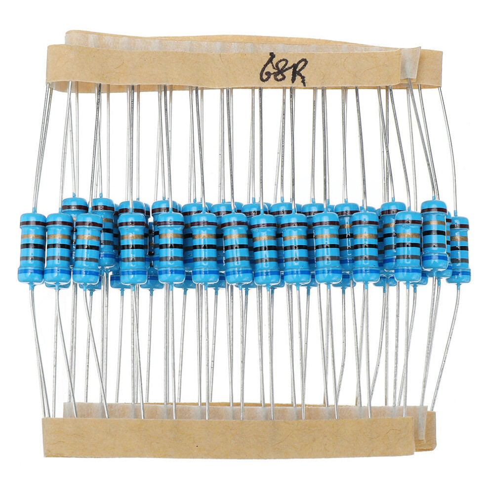 50Pcs 1W 68R Metal Film Resistor 1% 68 Ohm Resistance 8727971246474