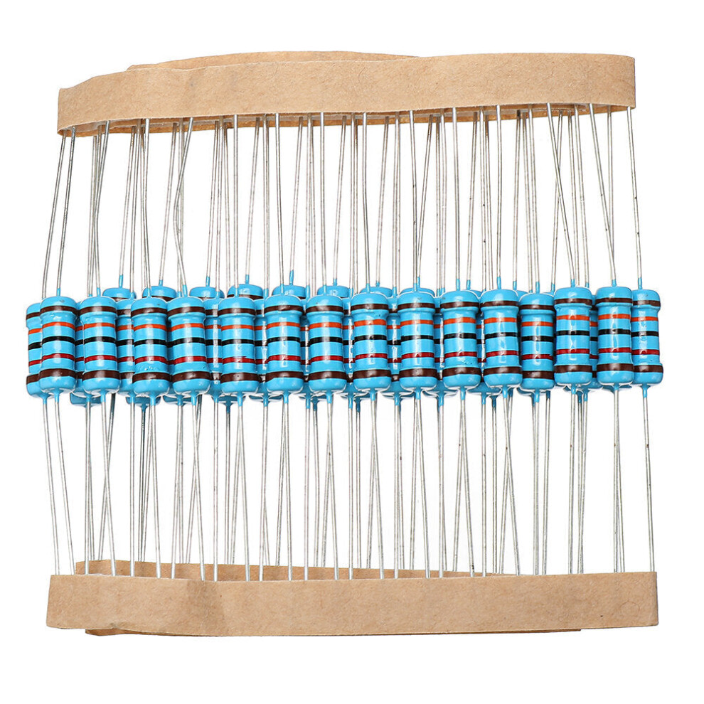 100Pcs 1W 120Kr Metal Film Resistor 1% 120K Ohm Resistance 8727971246559