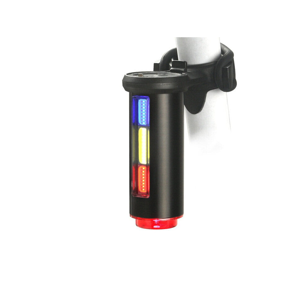 (Black) Cycle Tail light Safety Warning Flashing USB Led Lamp Light Super Bright Taillights Bicycle Bike Rear Tail Light