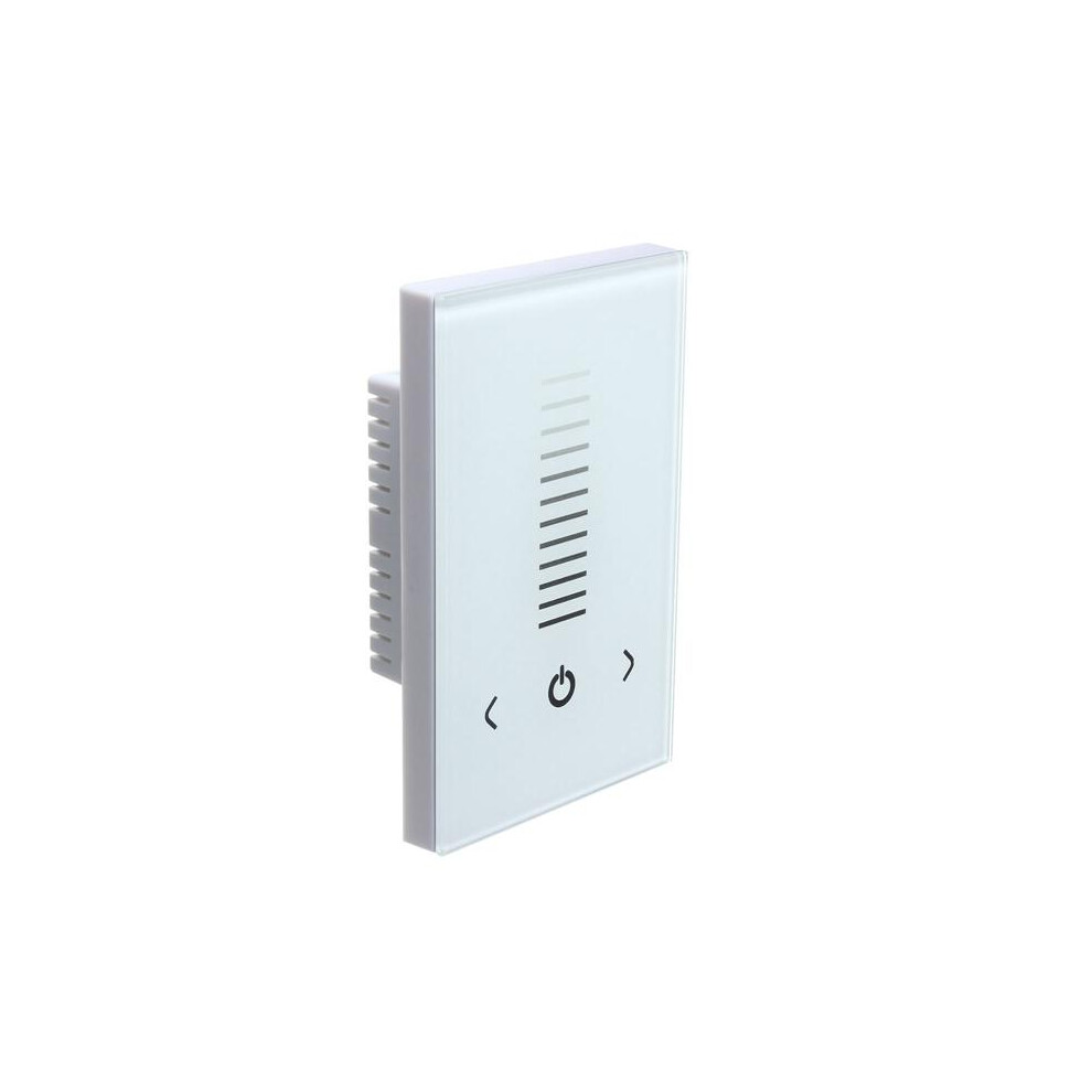 (White) 8A Touch Panel Controller Dimmer Wall Switch 12-24V For LED Strip Light Lamp