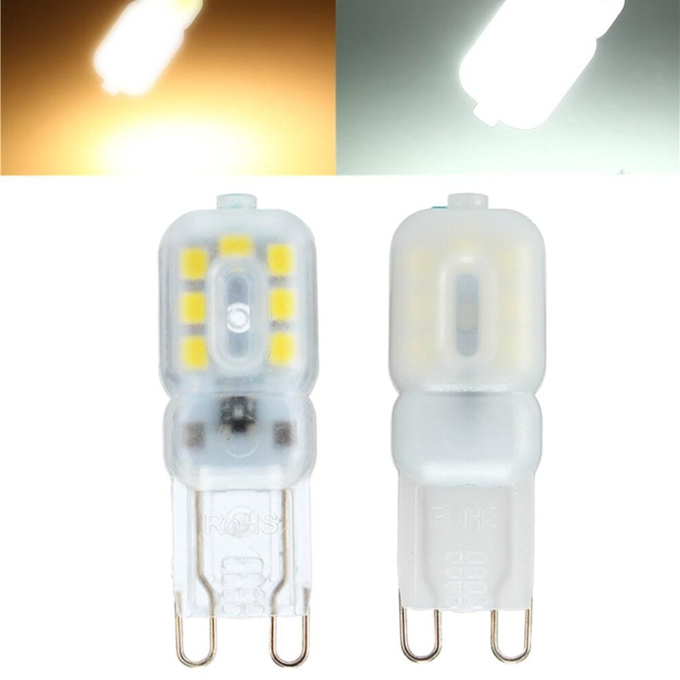 (Pure White, Transparent Version) Dimmable G9 3W Transparent Milky 14 SMD 2835 LED Pure White Warm White Corn Light 110V 220V-image-OPC-PGNN2BP-NEW