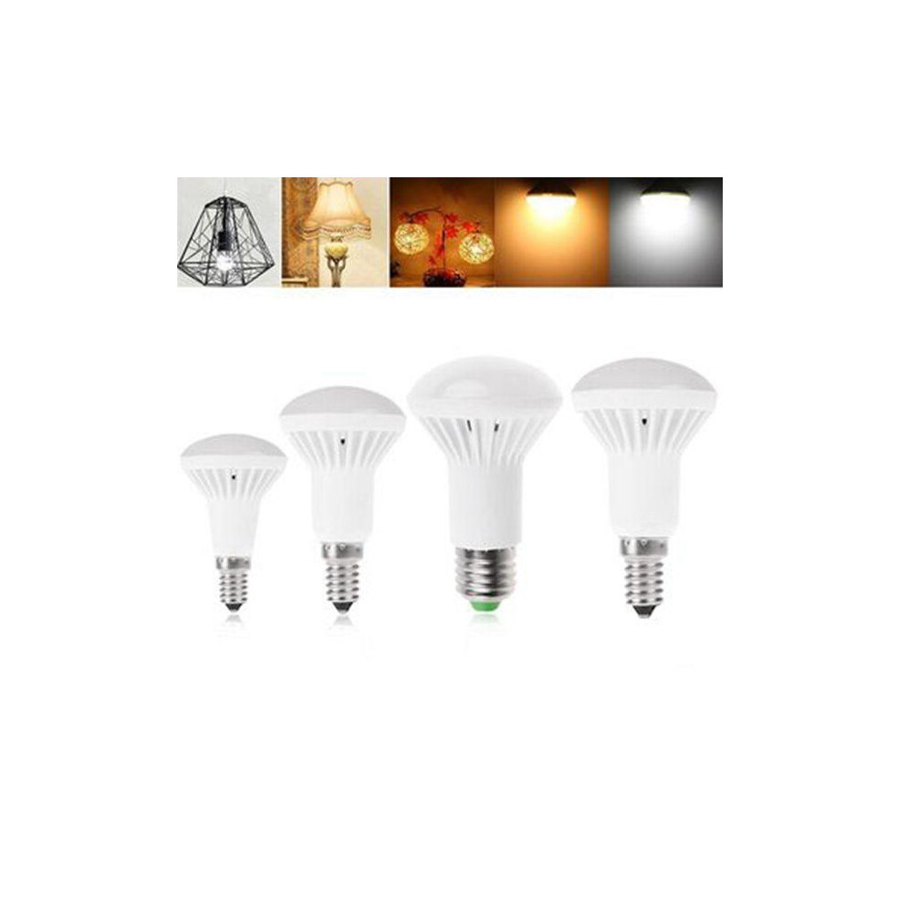 (White, R39) 5W 7W 9W 12W R39 R50 R63 LED Globe Light Mushroom Bulb E14 E27 Base Socket AC85-265V