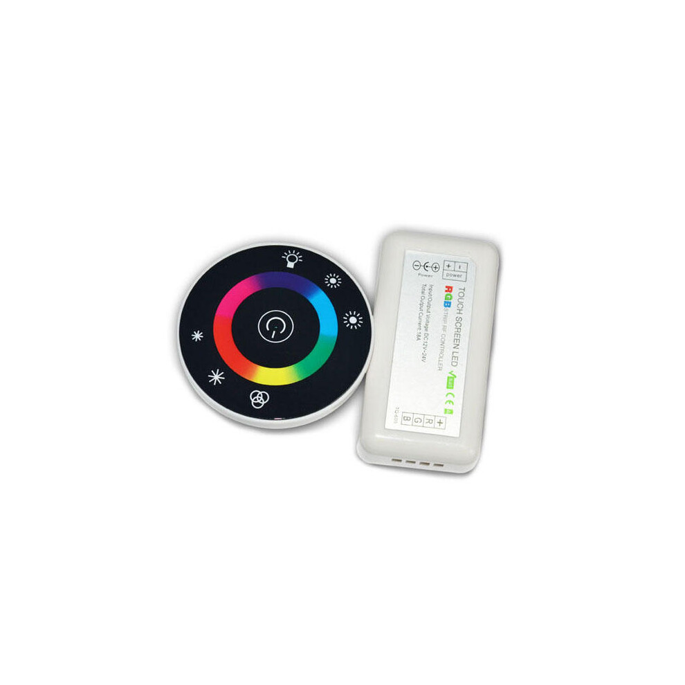 18A 12-24V Touch Screen LED Round RGB Strip RF Controller For RGB Strip Lights