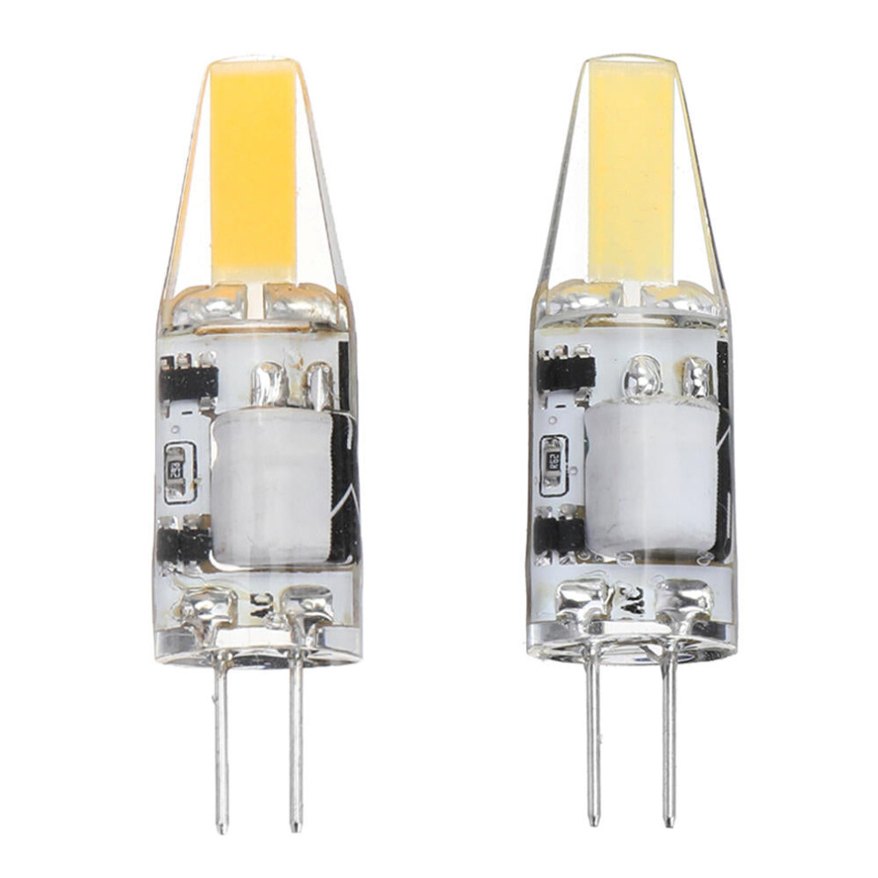 (Pure White) DC/AC12V Non-dimmable 1505 3W G4 COB LED Bulb Chandelier Light Super Bright Replace Halogen Lamp