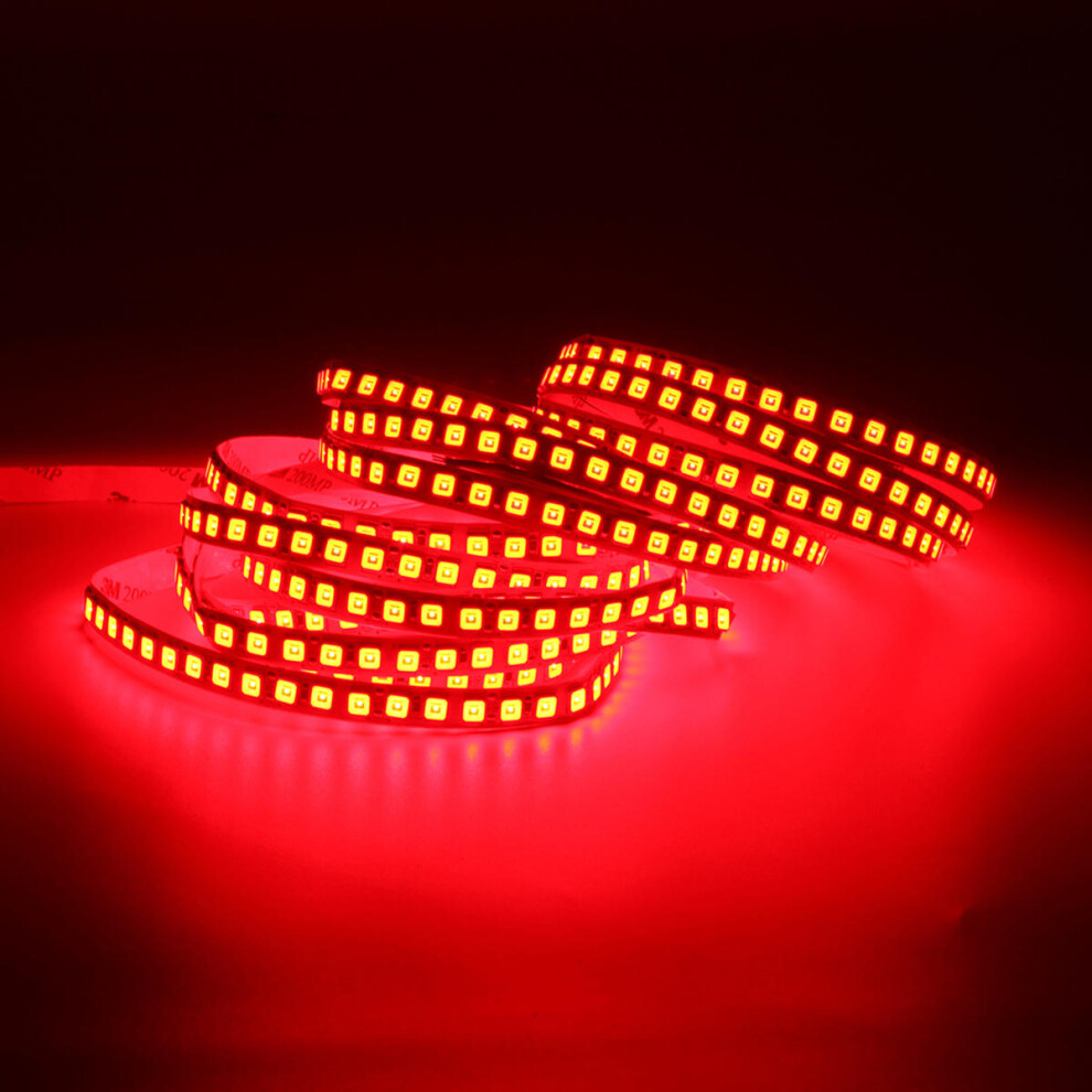 (Red) 4mm Narrow Width DC12V 5M 2835 Flexible LED Strip Light Non-Waterproof for Home Indoor Bed Decor-image-OPC-PGNN2Y9-NEW