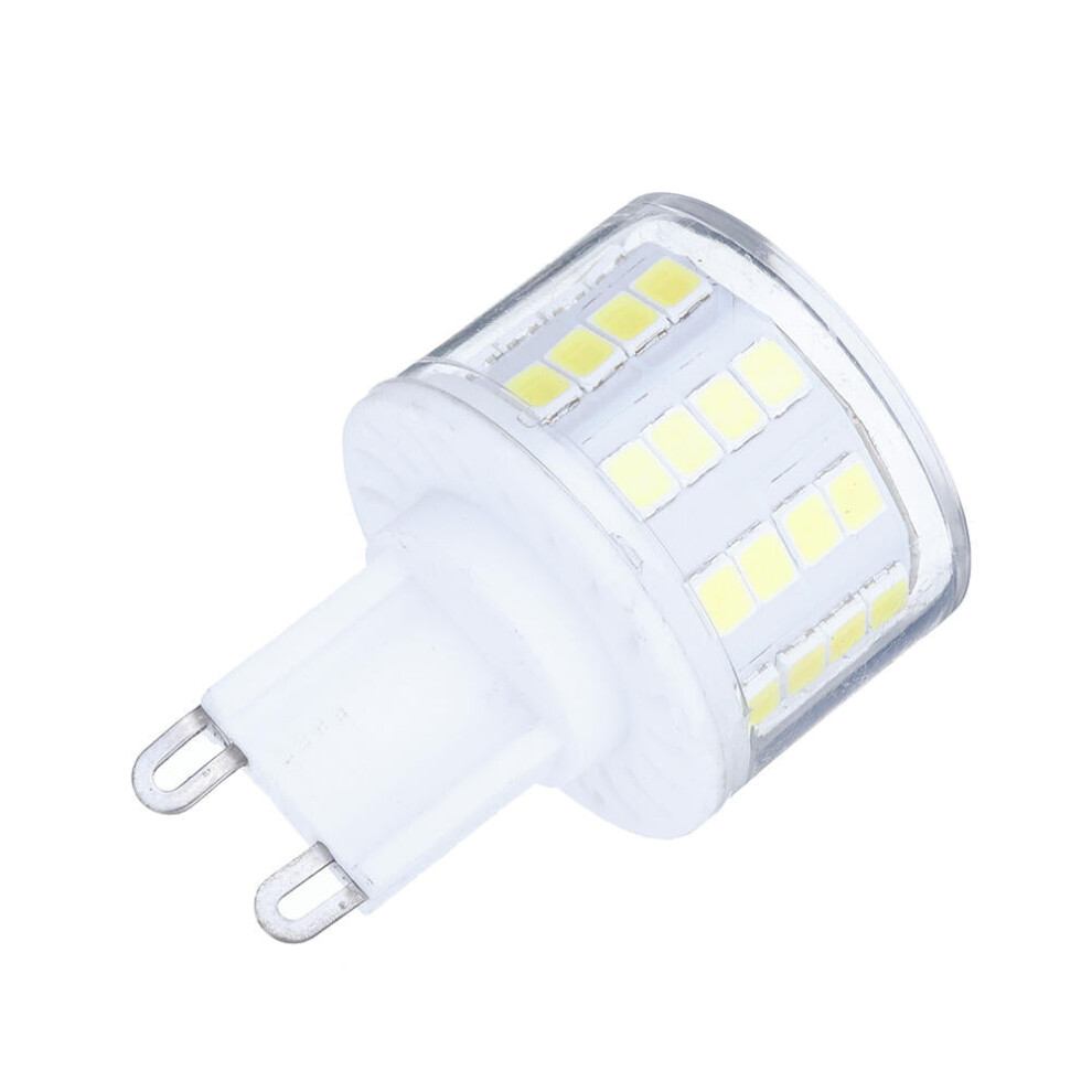 (Pure White) AC220-240V G9 5W 2835 No Flicker 52LED Ceramics Corn Light Bulb for Chandelier Replace Halogen Lamp