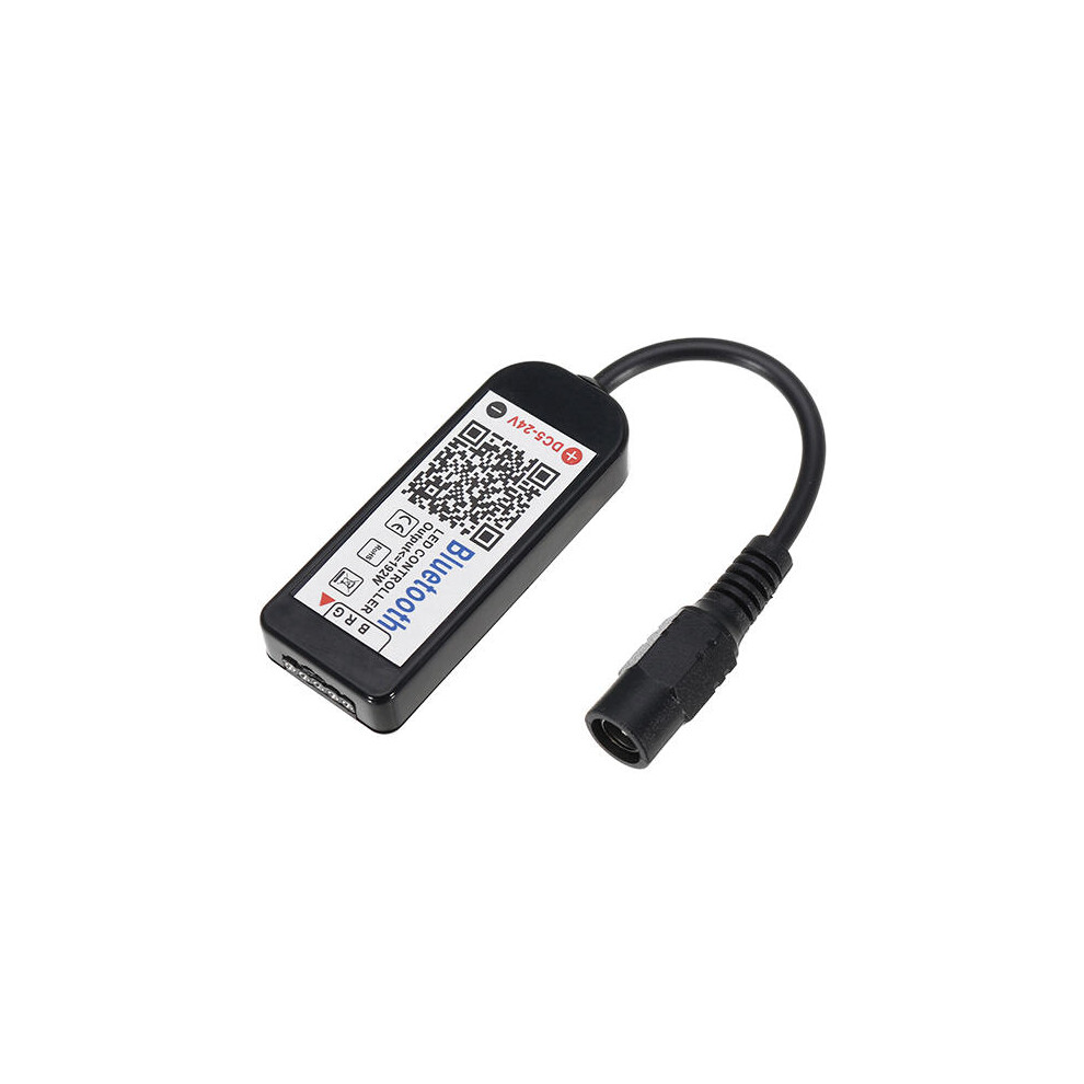(Black) 5Pins Black White Type bluetooth APP Controller For RGBW LED Strip Lighting DC5-24V