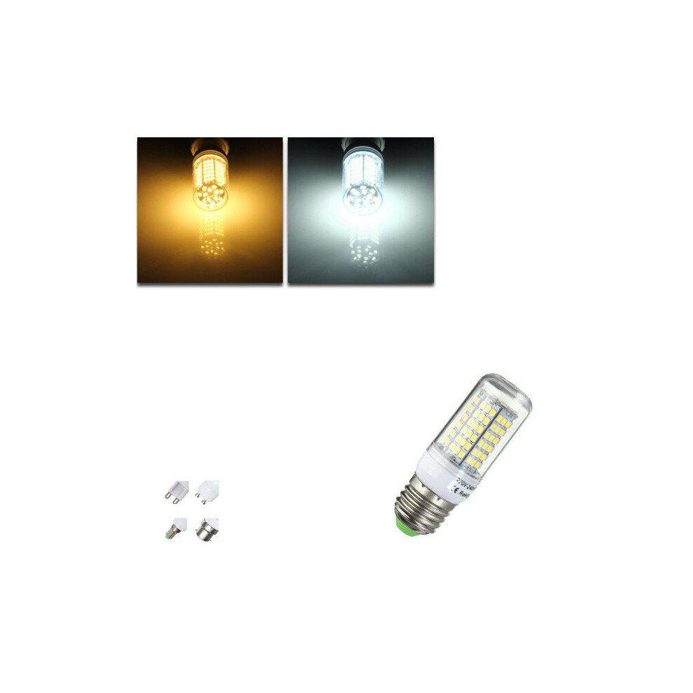 (Pure White, E27) E27/E14/G9/GU10/B22 7W 2835 SMD LED Corn Bulb Warm/White 220V Home Lamp