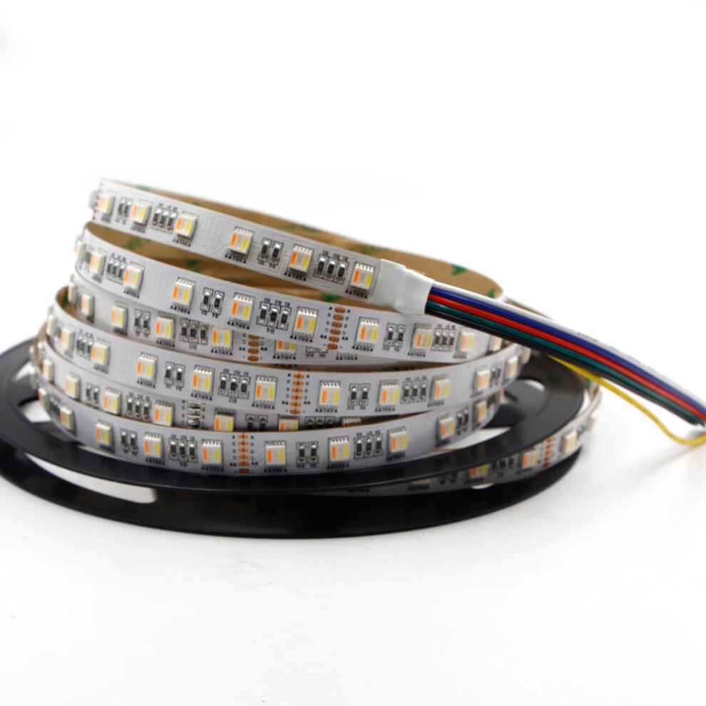 (2M) DC12V 5IN1 RGB+CCT LED Strip Light 5050 Flexible Tape Non-waterproof Indoor Lamp Home Decor