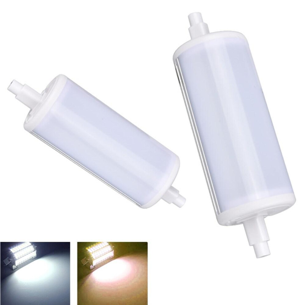 (Pure White) 118MM 10W Non-dimmable Milky Cover Warm White Pure White SMD2835 78LED Corn Floodlight Bulb AC85-265V