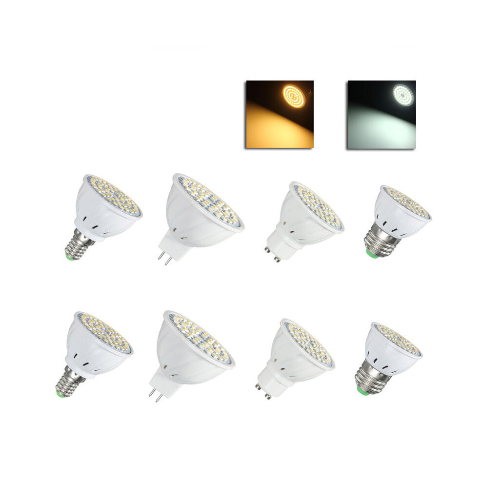 (Pure White, E27) E27 E14 GU10 MR16 LED 4W 48 SMD 3528 LED Pure White Warm White Spot Lightt Lamp Bulb AC110V AC220V