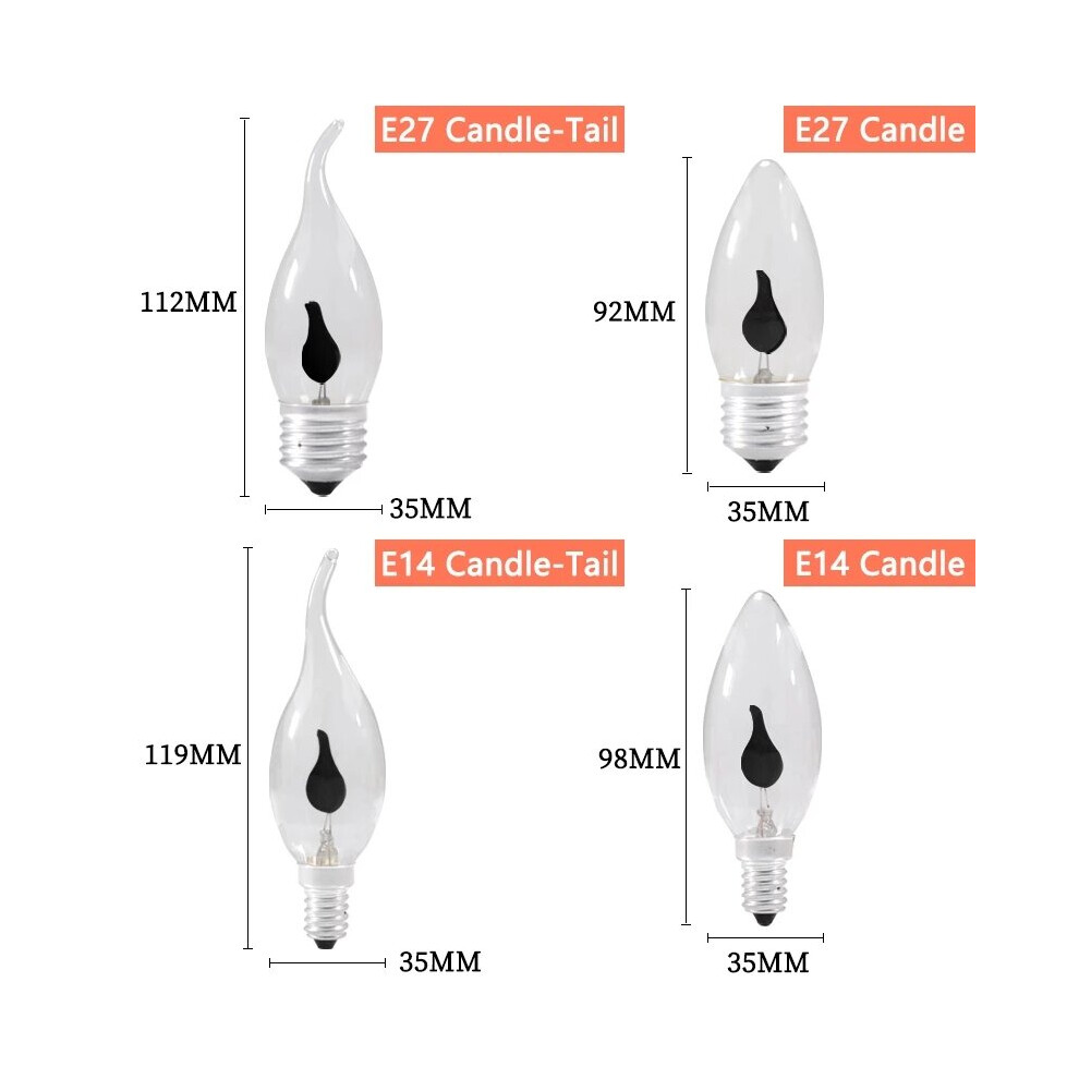 (E27, Candle-Tail) AC220-240V E14/E27 LED Bulb Edison Flicker Flame Led Candle Lights Retro Fire Lighting Vintage Decor Energy Saving Lamp-image-OPC-PGNN5PP-NEW