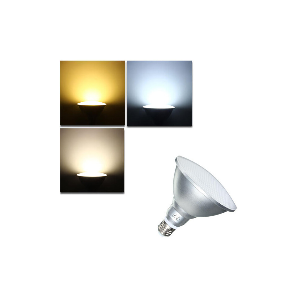 (Warm White) Dimmable E27 15W 900Lm LED Spotlightt Bulb PAR38 IP65 Lamp White Warm White Natural White AC220V