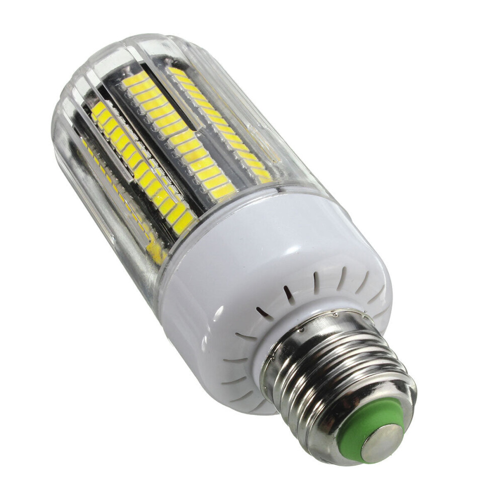 (White, E27) E14 E12 B22 E27 LED 15W  170 SMD 5730 Warm White Whit  Fire Cover Corn LED Bulb Light AC220V