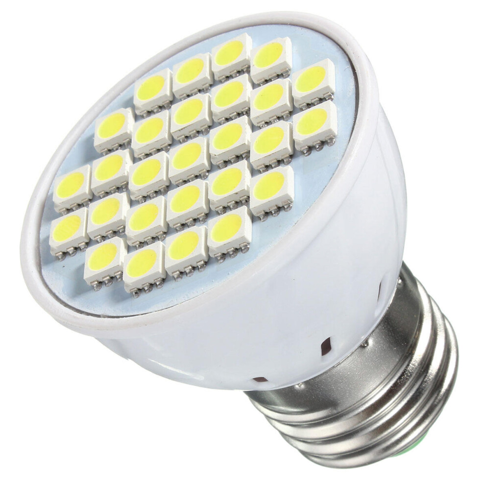 (Pure White, E27) E14 E27 GU10 MR16 4W LED Bulbs SMD 5050 Pure White Warm White Spot Lightt Bulbs 320LM AC110 AC220V