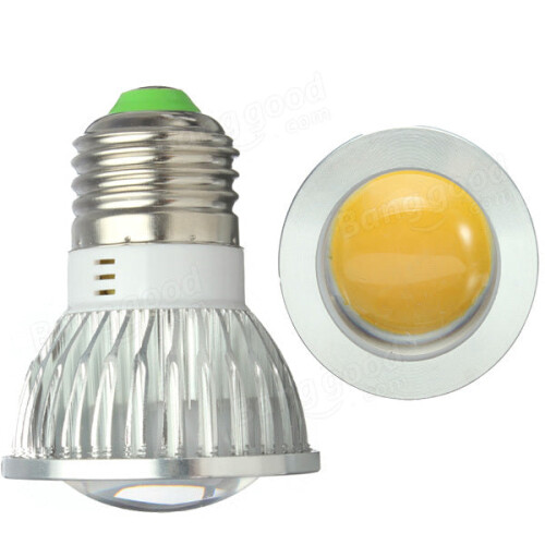 (White) E27 LED Bulbs 3W COB AC 85-265V Warm White/White Spot Light 1