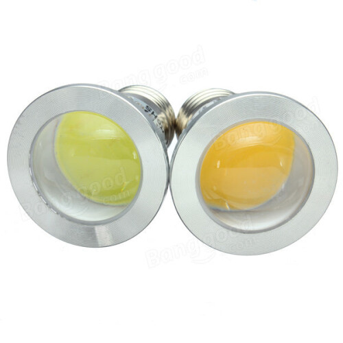 (White) E27 LED Bulbs 3W COB AC 85-265V Warm White/White Spot Light 2
