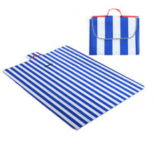 (Blue, 100cmx150cm) Folding Picnic Mat Waterproof Sleeping Pad Blanket Pad with Hammock Outdoor Camping Picnic Travel