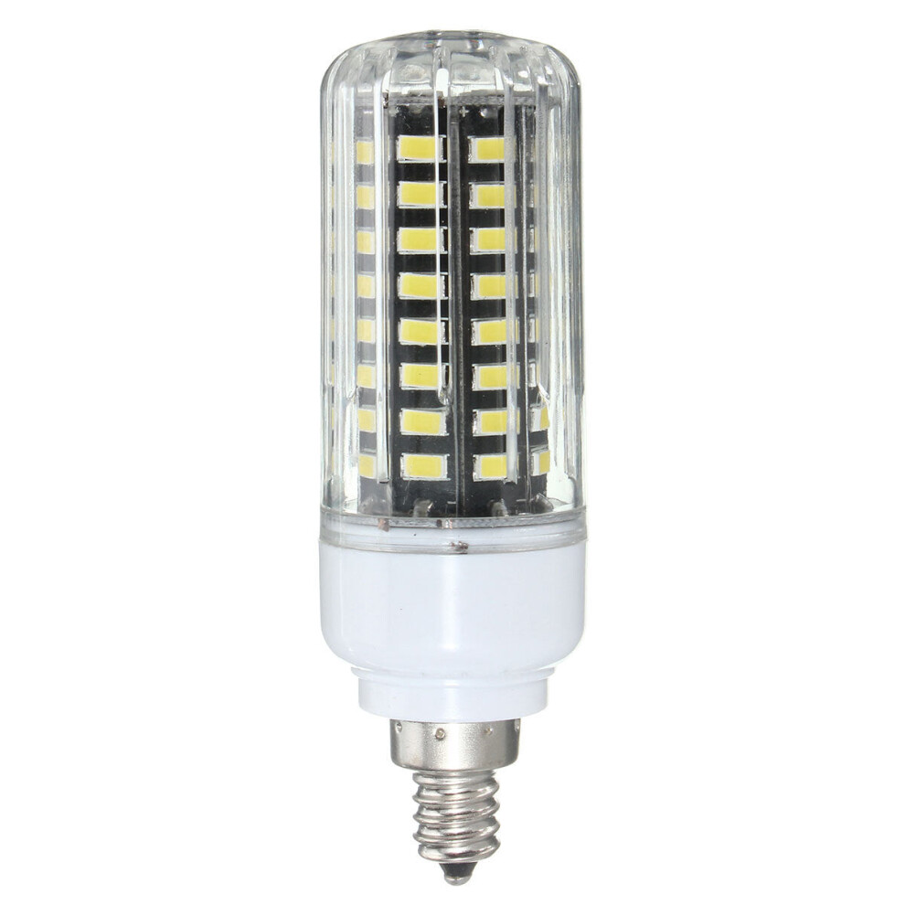 (Natural White, E12) GU10 7W 72 SMD 5730 LED Pure White Warm White Natural White Cover Corn Bulb AC85-265V
