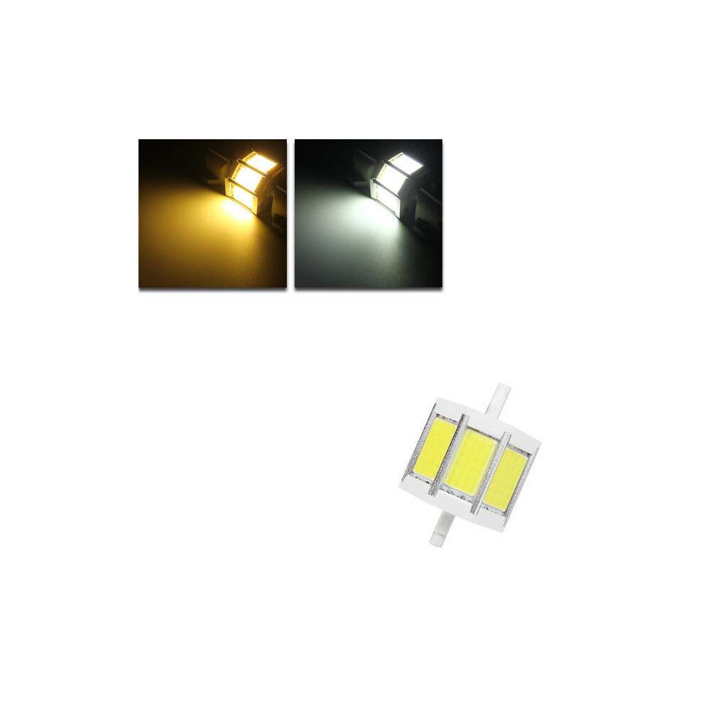 (Pure White) Dimmable R7S 78MM 10W COB SMD White/Warmwhite LED Flood Light Spot Corn light Lamp Bulb AC 85-265V