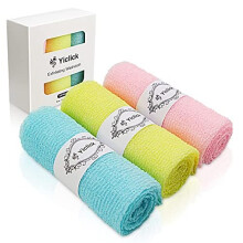 Yiclick Toalha Exfoliante [3 Peças], Toalha de Banho Japonesa para Exfoliação do Corpo