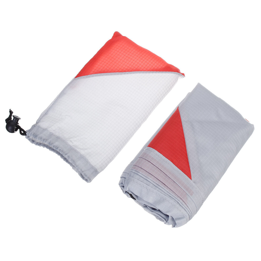 (Red, L) Waterproof Beach Blanket Picnic Mat Folding Sand-proof Ground Mat Mattress Camping Sleeping Pad